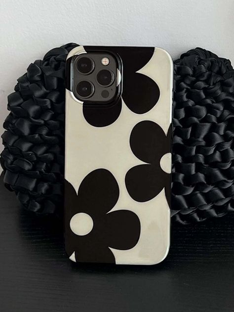 Phone Cases Trendy, Creative Iphone Cases Design, Phone Case Design Aesthetic, Phone Cases Painting, Phone Covers Aesthetic, Cases For Black Iphone, Shein Phone Case, Phone Backcover, Fall Phone Cases