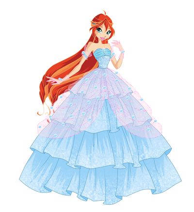 Princess Bloom by Bloom2 Club Outfits Dresses, Winx Bloom, Bloom Winx, Klub Winx, Fall Fashion Skirts, Barbie Images, Bloom Winx Club, Club Red, Anime Dress