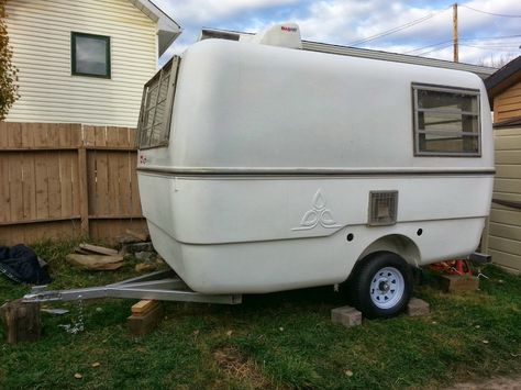 Trillium Camper, Vintage Camper Redo, Trillium Trailer, Fiberglass Camper, Rv Redo, Trailer Interior, Camper Interior, The Tongue, Time Saver