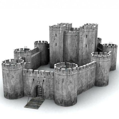 Midevil Castle, Castle Layout, 3d Castle, Model Castle, Castle Crafts, Castle Collection, Castle Project, Cardboard Castle, Wooden Castle