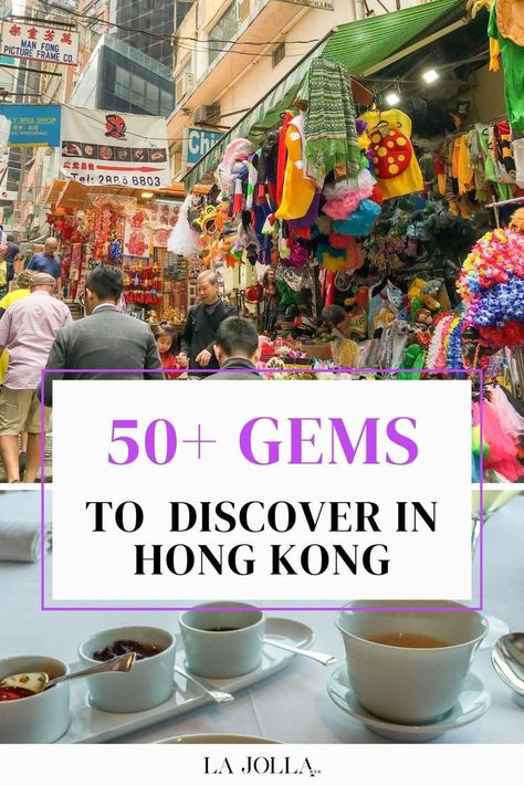 Bustling street market in Hong Kong filled with colorful goods and a table set with traditional tea and desserts. Travel To Hong Kong, Trip List, Hong Kong Travel Guide, Hong Kong Travel, Save For Later, What To Eat, Over 50, Hong Kong, Travel Guide