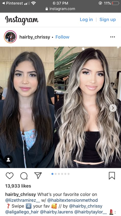 Blonde Balayage On Mexican, Mexican Blonde Hair Highlights, Black To Blonde Hair Before And After, Blonde Pieces Around Face Dark Hair, Hispanic Blonde Hair, Dark Brown Hair To Blonde Transformation, Mexican Blonde Hair, Dark Roots Blonde Hair Balayage Long, Beige Blonde Balayage Dark Roots