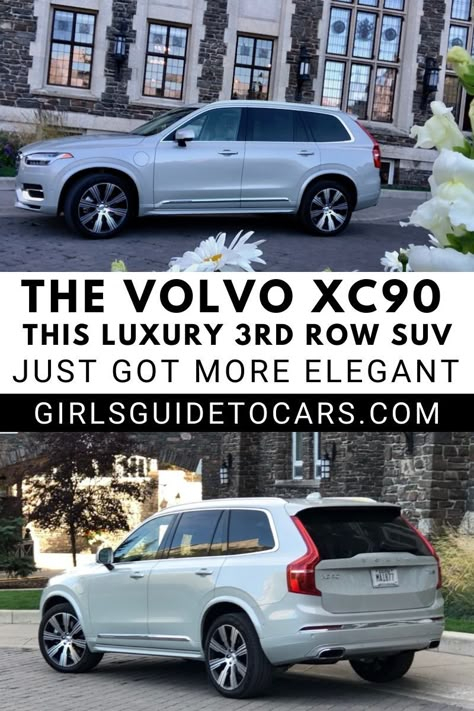 The Volvo XC90 Luxury 3rd Row SUV - Volvo's designers added just a few things, and took a few away, to make this elegant 3 row SUV even more beautiful and even more comfortable. Xc 90 Volvo, Volvo Xc90 Interior, 3 Row Suv, Volvo Suv Xc90, Affordable Suv, Volvo Suv, 3rd Row Suv, Luxury Lifestyle Aesthetic, Luxury Car Garage