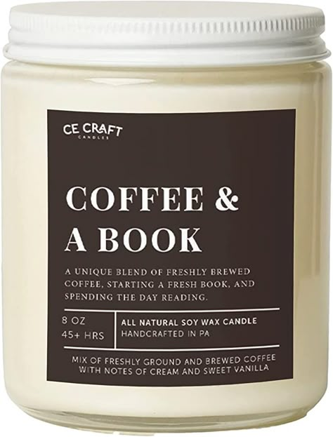 Our Coffee & A Book candle is the perfect candle to light when you are starting that new book; a blend of fresh coffee, mixed with cream and sugar. ad, affiliate, Bookish, bookish gifts, bookish gift, bookish décor, bookish decoration, books, books, favourite books, , bookish, booktok, fantasy books, fantasy, book aesthetic, booktok books, books to read, books aesthetic Candle aesthetic, candle décor, candle decoration, candle gift Read Books Aesthetic, Fantasy Book Aesthetic, Decoration Books, Coffee And A Book, Candle Book, Coffee Scented Candles, Craft Coffee, Aesthetic Candle, Booktok Books