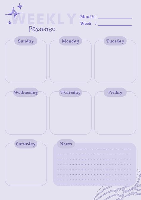 Purple WEEKLY PLANNER #digitalplannershop questionnairesforplanners #prettyramadanplanner #polyglotplanner #plannerparaimprimir📜 Purple Planner Template, Aesthetic Daily Planner, Daily Planner Ideas, Daily Planner Templates, Backgrounds Ipad, Daily Planner Book, Student Weekly Planner, Cute Daily Planner, Life Raft