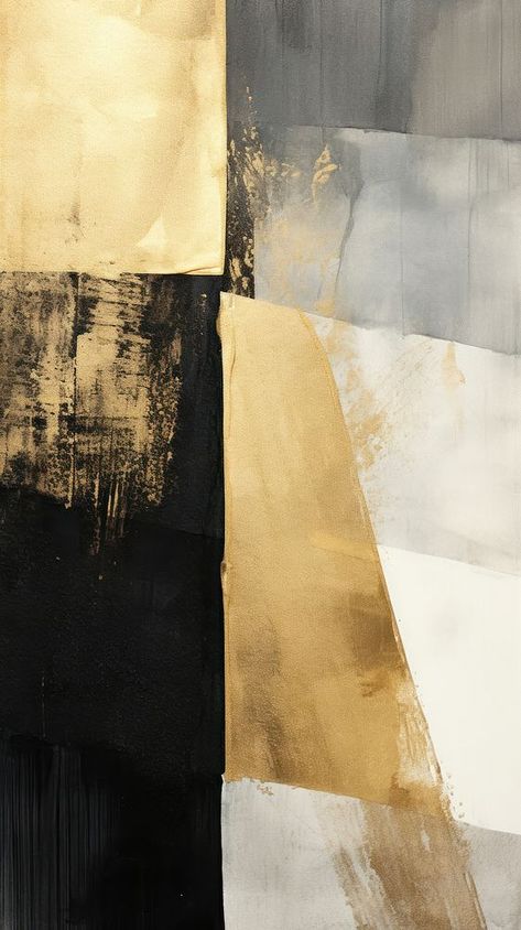 Black And Gold Abstract Painting, Black And Gold Abstract, Gold Abstract Wallpaper, Iphone Wallpaper Hd Original, Nice Designs, Gold Abstract Painting, Large Abstract Wall Art, Elements Design, Modern Abstract Wall Art