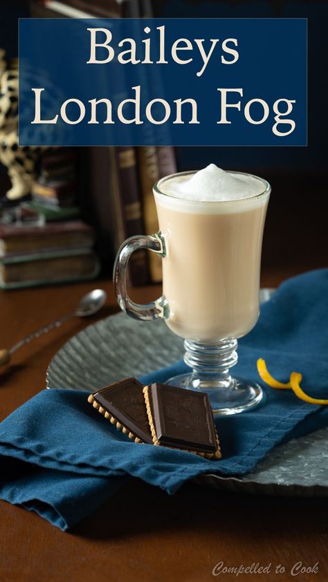 Baileys Recipes Drinks, London Fog Recipe, London Fog Latte, Baileys Drinks, Orange Notes, Baileys Recipes, Baileys Irish, Boozy Drinks, Baileys Irish Cream