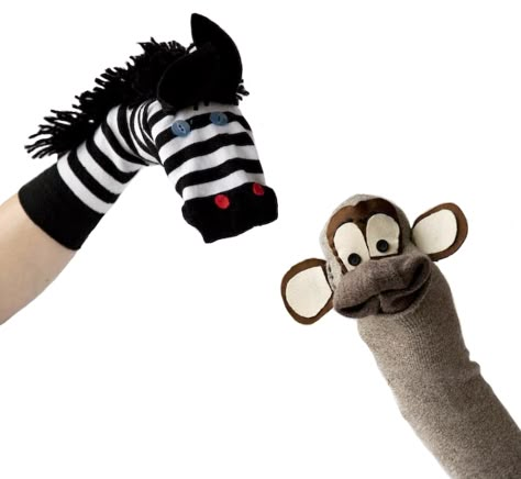 Sock puppets!  http://www.madeinme.co/blog/friday-fives-socks-away.html Young Toddler Activities, Denim Dog Collar, Monkey Puppet, Hand Socks, Puppets For Kids, Puppets Diy, Sock Doll, Sock Puppets