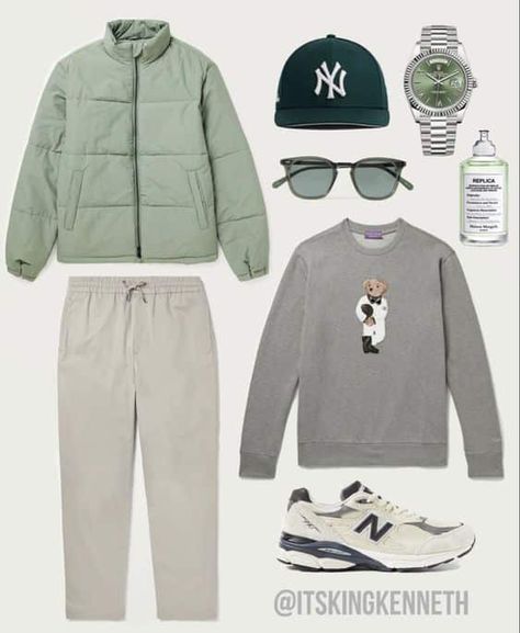 990v3 Outfit Men, Old Money Sneakers Men, Rolex Outfit, Old Money Sneakers, Replica Matcha Meditation, Starboy Aesthetic Outfit, New Balance Teddy Santis, Matcha Meditation, Starboy Outfit