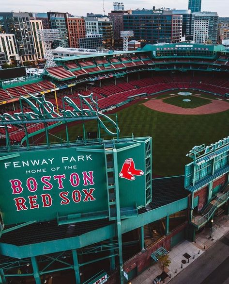 Fenway Park Boston, Baseball Wallpaper, Mlb Stadiums, Red Sox Nation, Baseball Park, Red Sox Baseball, Sports Stadium, Baseball Stadium, Fenway Park