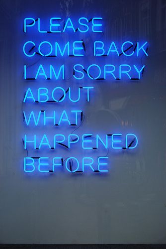 Im Sorry Quotes, Sorry Quotes, Birthday Quotes For Him, Neon Quotes, Neon Words, Light Quotes, Blue Neon, Neon Aesthetic, I Am Sorry