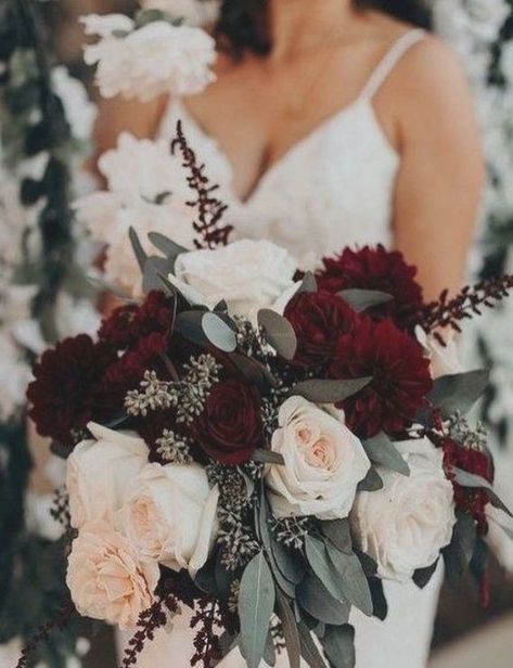 Gold Wedding Bouquets, Bouquet For Bride, Medium Hairstyle, Bouquet Arrangement, Burgundy Bouquet, Floral Wedding Invitation Suite, Unique Bouquet, Fall Wedding Colors, Rustic Invitations