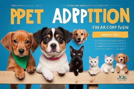 Pet banners vectors, photos and PSD files | Free download Event Announcement, Pet Adoption Event, Background Photo, Banner Vector, Psd Files, Pet Adoption, Graphic Resources, Banners, Adoption