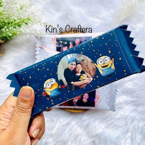 Customised Chocolate Wrappers for every occasion only @kins_craftera DM for customisation #customisedgifts #customisedchocolates #minionsparty #handmadewithlove Chocolate Wrapper, Customised Gifts, Chocolate Wrappers, Minion Party, Custom Chocolate, Cover Wallpaper, Chocolate Covered, Minion, On Instagram