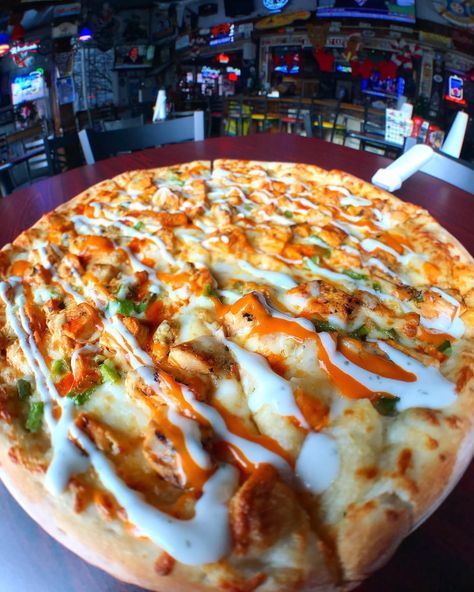 Pizza Ranch, Buffalo Chicken Pizza, Tasty Foods, Chicken Pizza, A Pizza, Buffalo Chicken, Awesome Things, Cheese Pizza, Treat Recipe