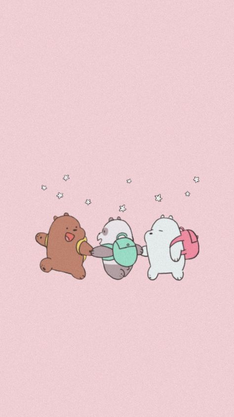 3 Bare Bears, Cute We Bare Bears, Teddy Bear Wallpaper, We Bare Bears Wallpapers, Pretty Wallpapers Tumblr, Cute Bear Drawings, Cute Panda Wallpaper, Cute Backgrounds For Phones, Cute Images With Quotes