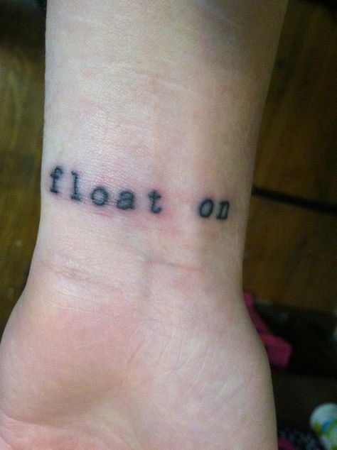 Float On – Tattoo Picture at CheckoutMyInk.com Float On Tattoo, Acacia Brinley Tattoo, On Tattoo, Modest Mouse, Difficult Times, Body Modifications, A Song, Picture Tattoos, Tattoos And Piercings