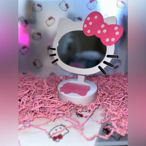 Hello Kitty mirror Hello Kitty Mirror, Mirror Shop, Hello Kitty, Kitty, Mirror, Closet, Fashion Tips, Clothes Design