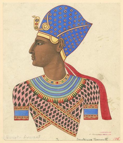 Ramses II - NYPL Digital Collections Rameses Ii, Ramesses Ii, Trampoline Room, Colorful Wardrobe, Ramses Ii, Ancient Egyptian Art, Egyptian Art, New York Public Library, Ancient Civilizations