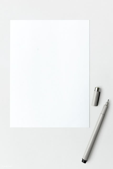 Blank white paper with black pen | premium image by rawpixel.com / KUTTHALEEYO Instagram Photo Frame, Powerpoint Background Design, Powerpoint Background, Instagram Frame Template, Framed Wallpaper, Black Pen, Paper Background Texture, Instagram Frame, Poster Mockup