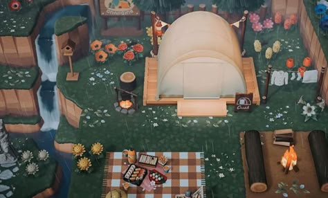 Animal Crossing New Horizons Ultimate Beautiful Island Guide - myPotatoGames Cottage Core Animal Crossing, Campsite Ideas, Cottagecore Ideas, Cottagecore Animal Crossing, Acnh Cottagecore, Animal Crossing 3ds, Ac New Leaf, Animal Crossing Guide, Animal Crossing Wild World