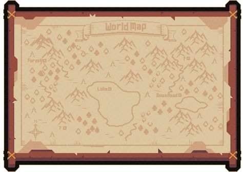 Pixel Art Map World, World Map Pixel Art, Pixel Game Aesthetic, Pixel Game Ui, Pixel Art Map, Pixel Map, Idle Game, Pixel Art Landscape, Dots Game