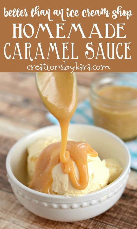 Easy Homemade Caramel Sauce, Easy Homemade Caramel, Ice Cream Sauce, Caramel Sauce Recipe, Caramel Ice Cream Topping, Easy Caramel, Caramel Recipes Sauce, Homemade Caramel Sauce, Caramel Topping