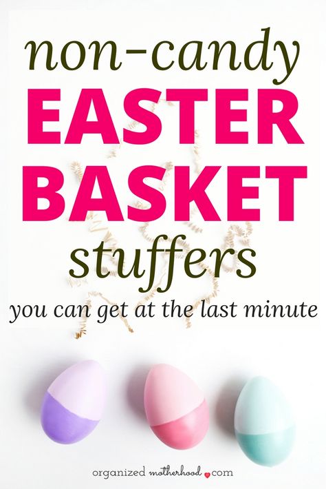 Cute Easter basket stuffers, even if you waited until the last minute. These non-candy fillers are perfect for kids of all ages. Moms Life, Candy Easter Basket, Egg Fillers, Easter Baskets For Toddlers, Fun Easter Crafts, Easter Basket Stuffers, Easter Basket Ideas, Disney Easter, Spring Fun