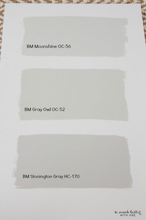 My house colors are white and grey. I show you have I narrowed down the hardest decision - picking white and grey paint colors. White Grey Paint, Annie Sloan Chalk Paint Colors, Light Grey Paint Colors, Benjamin Moore Gray, Light Gray Paint, Farmhouse Paint Colors, Farmhouse Paint, Neutral Paint Colors, Gray Paint