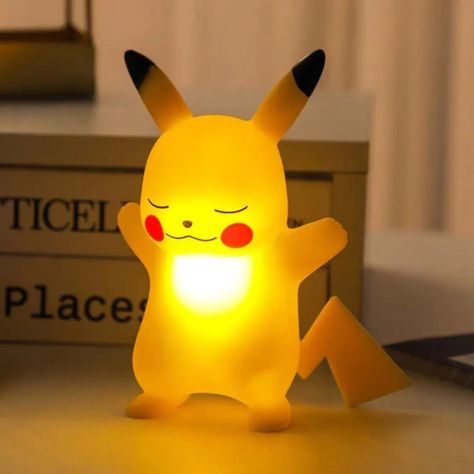 Brighten up your nights with our set of 4 Pikachu silicone night lamps! Perfect for adding a touch of fun and warmth to any room, these adorable lamps make the best gifts for Pokémon fans of all ages. Grab your set now and let Pikachu light up your life! 🐾⚡️ #GiftIdeas #HomeDecor #PikachuLamps #Pokemon #NightLights #CozyNights #PerfectGift Pikachu Cute, Pokemon Light, Christmas Gift Themes, Night Light Lamp, Classic Image, Cool Themes, New Pokemon, Birthday Gifts For Boys, Pokemon Characters