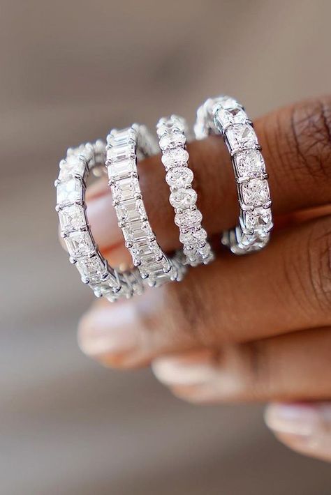 Big Diamond Wedding Rings, Wedding Rings White Gold, Beautiful Wedding Rings Diamonds, Gorgeous Wedding Bands, Wedding Rings Diamond, Rings White Gold, Popular Photo, Gold Wedding Bands, Wedding Rings Princess Cut