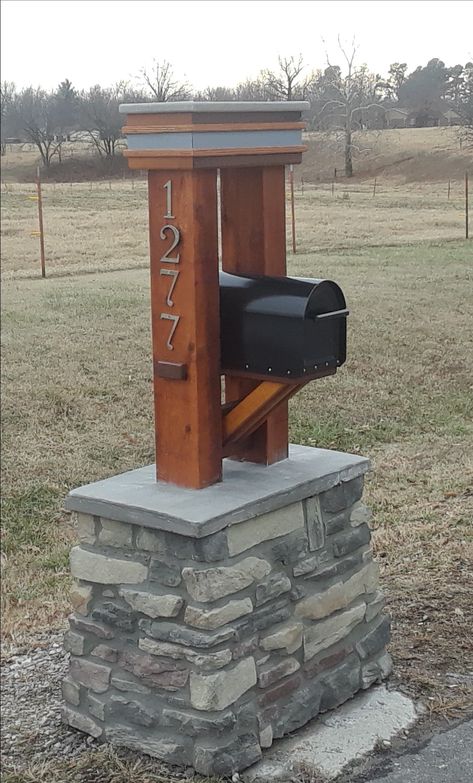 Ranch Mailbox Ideas, Sturdy Mailbox Ideas, Craftsman Mailbox Ideas, Steel Mailbox Ideas, Rural Mailbox Ideas Posts, Mailbox Stand Ideas, Rural Mailbox Ideas Country, Post Mailbox Ideas, Double Mailbox Ideas