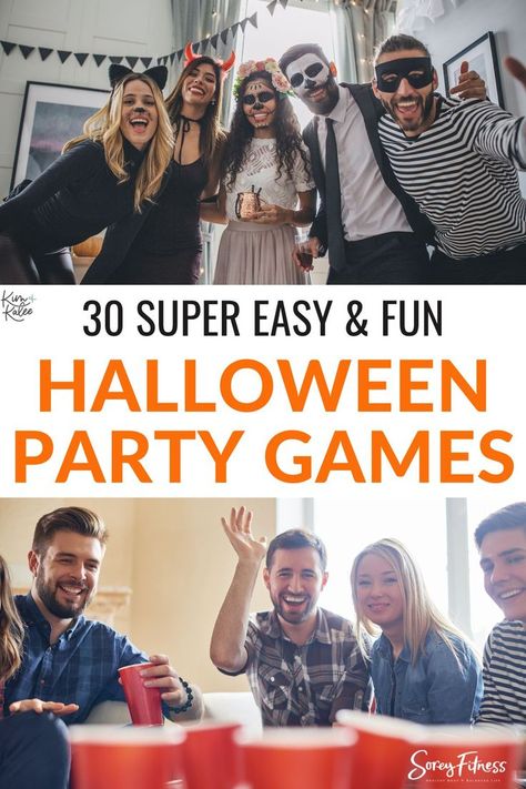 Halloween Game Ideas, Halloween Party Games For Kids, Adult Halloween Party Games, Fun Halloween Decorations, Easy Halloween Games, Halloween Decorations Party, Best Halloween Party, Fun Games For Adults, Fun Halloween Party Games