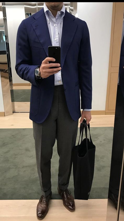 Business Smart Outfit Men, Office Outfit Men Formal, Lawyer Outfit Men, Navy Suit Outfit Men, Navy Blue Blazer Outfit, Navy Sport Coat, Sport Coat Outfit, Suit Combinations, Mens Smart Casual Outfits