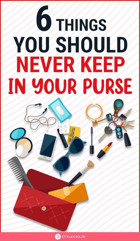 6 Things You Should Never Keep In Your Purse: To help you pack your purse with the right things, we’ve created a guide below which will help you understand what you shouldn’t carry in your purse. Take a look. #purse #fashion #tips #tricks Purse Contents Ideas, What Should I Keep In My Purse, What To Always Have In Your Purse, What Goes In A Purse, What To Keep In Purse, Things To Always Have In Your Purse, Purse Party Ideas, What To Carry In Your Purse, What To Put In Purse