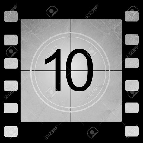 Film Countdown Numbers, Film Countdown, Art Tables, Old Film, Number 10, Art Table, Tech Company Logos, Film, 10 Things