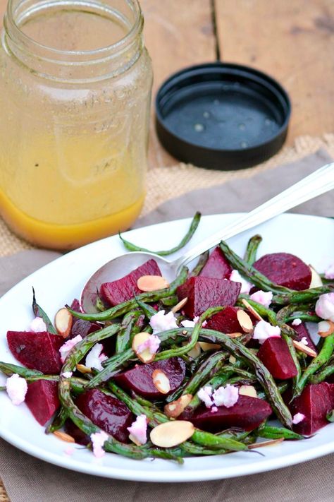 Roasted Beet & Green Bean Salad – The Fountain Avenue Kitchen Vibrant Salad, Beet Salad Recipe, Green Bean Salad Recipes, Green Bean Salad, Bean Salad Recipe, Beet Salad Recipes, Green Bean Salads, Bean Salad Recipes, Roasted Green Beans