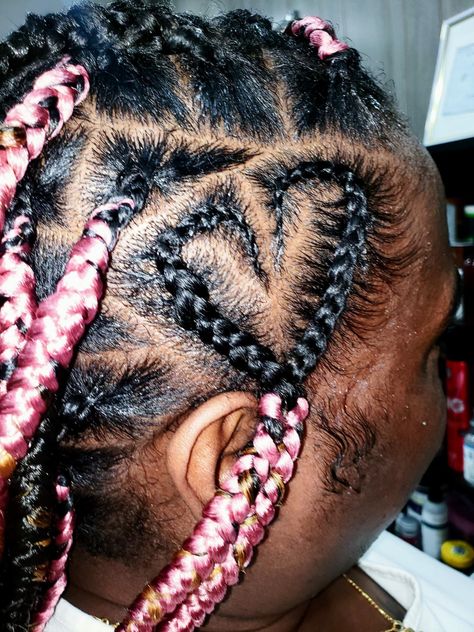 Knotless Braids, Heart On, On The Side, A Heart, Hair Wrap, Braids, Hair Styles, Hair, Beauty