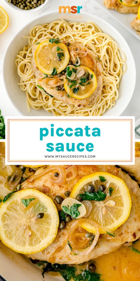 Creamy Piccata Sauce, Chicken Milanese Pasta, Piccata Sauce Fish, Shrimp Piccata Recipes, Lemon Piccata Sauce Recipe, Pork Piccata Recipes, Picatta Sauce Fish, Chicken Picatta Pasta Recipes, Chicken Piccata Sauce Recipe