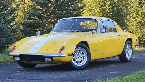 1971 Lotus Elan +2S VIN: 500108N - CLASSIC.COM Houses Black, Lotus Elan, Lotus Car, Future Car, Cabin Homes, Classic Cars Online, Side Mirror, Manual Transmission, Back Seat