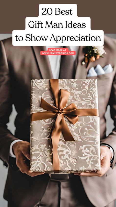 A best man holding a beautifully wrapped gift, symbolizing appreciation and gratitude, surrounded by various gift options like personalized keepsakes, stylish accessories, and practical gadgets. Symbolic Gifts For Him, Unique Gifts For A Classy Man, Gifts For Intelligent Men, Meaningful Gifts For Men, Sentimental Gifts For Best Man, Gifts For Fiance Men, Thank You Gifts For Men, Personlized Gifts For Men, Gift Ideas For Men Who Have Everything