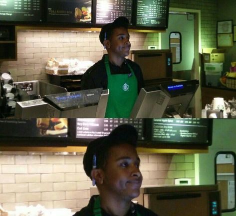 Starbucks Barista Memes, Starbucks Outfit Barista, Starbucks Employee Outfit, Starbucks Barista Outfit, Barista Memes, Starbucks Dress Code, Starbucks Barista Training, Barista Humor, Starbucks Memes