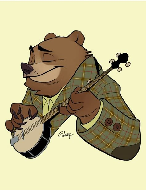 Bear Character Design, Bear Character, Animal Character, Cute Cartoon Characters, Simple Cartoon, Bear Art, Cool Cartoons, Animal Illustration, Disney Art