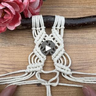 Macrame Tutorial, Macrame Design, Macrame Diy, Diamond Pattern, Macrame, Twist, Couture, Knitting, Pattern