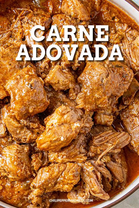 Adovada Recipe, Chili Gravy, Mexican Pork Recipes, Mexican Meat, Carne Adovada, Mexican Pork, Pork Stew, Mexico Food, Ethnic Food