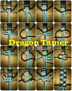 Dragon Tamer, Paracord Projects Diy, Paracord Bracelet Patterns, Paracord Braids, Cords Crafts, Paracord Bracelet Diy, Paracord Diy, Paracord Tutorial, Paracord Knots