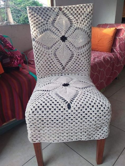 Crochet Chair, Crochet Furniture, Crochet Table Runner Pattern, Filet Crochet Charts, Crochet Curtains, Crochet Beanie Pattern, Crochet Stitches Video, Crochet Basket Pattern, Crochet Kitchen