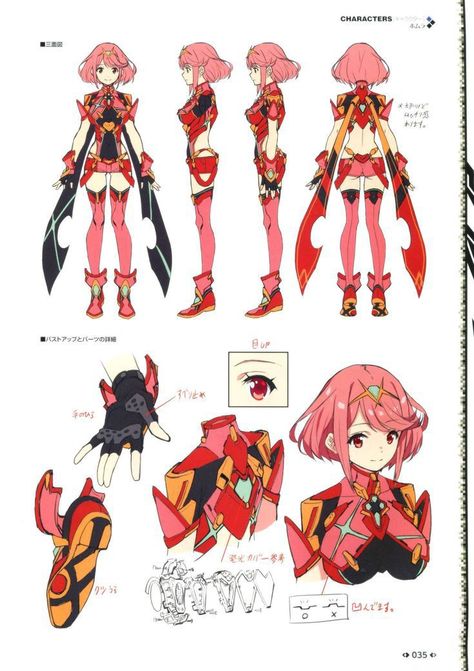 Pyra Xenoblade, Character Turnaround, Pencil Drawings Of Girls, Human Figure Sketches, Character Model Sheet, Model Sheet, Xenoblade Chronicles, Warrior Girl, Game Character Design