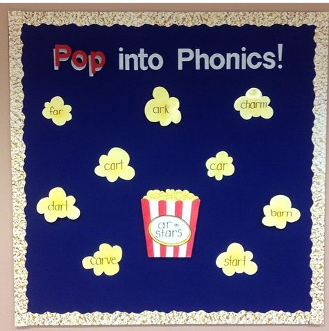 My first bulletin board :) phonics Phonics Bulletin Board Ideas, Phonics Bulletin Board, Teachers Lounge Makeover, Lounge Makeover, Class Bulletin Boards, School Decoration, School Board Decoration, Teachers Lounge, Bulletin Board Ideas