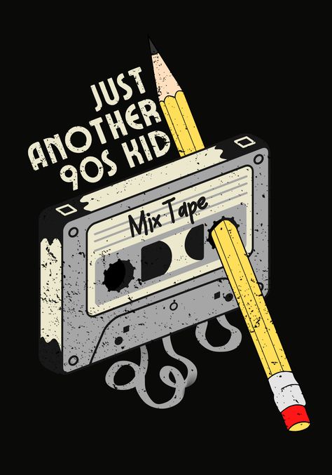 Being a 90s kid myself this art brings back a lot of memories from creating mixtapes of our favorite songs and rewriting them after a few months until the cassette is no more working. Oh, so 90s! This art is for all my love for the 90s. Buy this art translated onto a lot of products to choose from. :D 90s Mixtape Aesthetic, 1990s Posters, 90s Poster Aesthetic, 90s Prints, Apartment Wallpaper, Poster 90s, Tshirt Prints, 90s Art, Nostalgic Art